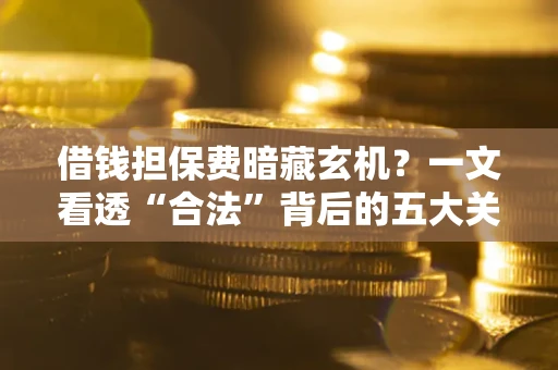 济南借钱担保费暗藏玄机？一文看透“合法”背后的五大关键陷阱