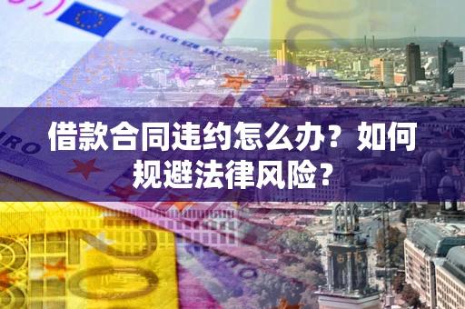 济南借款合同违约怎么办？如何规避法律风险？